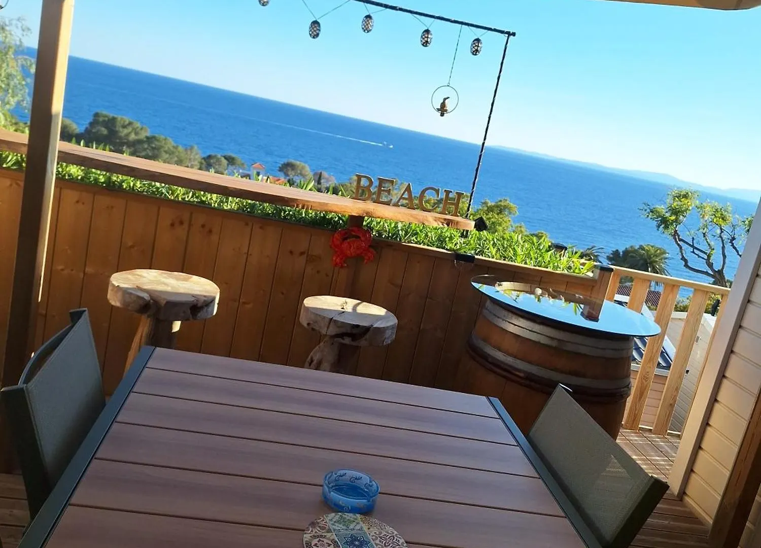 Charmant Mobil Home Avec Vue Mer Exceptionnelle Saint-Raphaël مكان تخييم